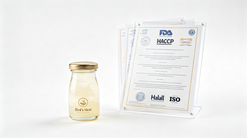 Últimos casos de empresas Que certificações deve ter um fabricante OEM certificado de ninhos de pássaros?