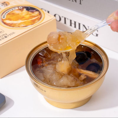 comprar Ginseng fresco cozido com fungos brancos cheios de coloides Melhora o sono Fortalece o corpo Suplementos nutricionais para idosos Fabricação em linha