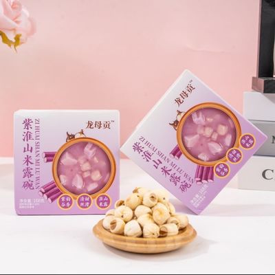 comprar Tigela de Grãos de Batata Doce Roxa com Semente de Lótus e Bulbo de Lírio, Superalimento Chinês Vegetal para o Pequeno-Almoço Fabricação em linha