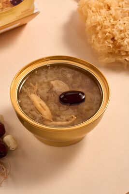 comprar Gengisenge com baixo teor de açúcar Fungo de neve Nutritivo colágeno caldo leve Nutritivo sobremesa chinesa Ideal para conscientes da saúde Fabricação em linha