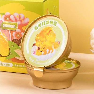 Bom preço Gengibre Jujube Goma de pêssego guisado sobremesa colágeno comida instantânea on-line