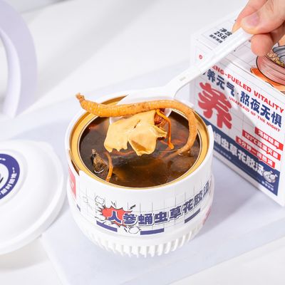 Bom preço Ginseng & Cordyceps Sopa de Maçã de Peixe Tônico de Ervas Premium para Aumentar a Energia, a Estamina e o Apoio Imune com Caldo Rico em Colágeno on-line
