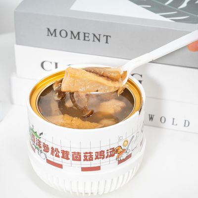 Bom preço Sopa funcional de frango com ginseng e cogumelos silvestres limpo confortável pronto para comer caldo de ervas nutritivo para força bem-estar on-line
