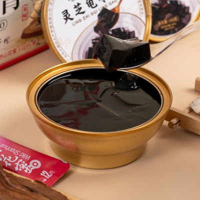 Bom preço Bebidas e sobremesas saudáveis Ganoderma lucidum Guiling Jelly Medicina herbal tradicional Melhorar o sono Aliviar o estresse on-line