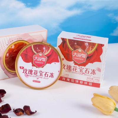 Bom preço Rose Herbal Jelly Dessert 168g Alimento Funcional à Base de Plantas Apoia a Saúde da Pele e Bem-Estar Feminino Pronto para Comer Baixo Açúcar Snack de Etiqueta Limpa on-line