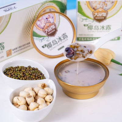 Bom preço Coco Qingbuliang de etiqueta limpa Refrigerante Deserto asiático à base de plantas com leite de coco e grãos on-line