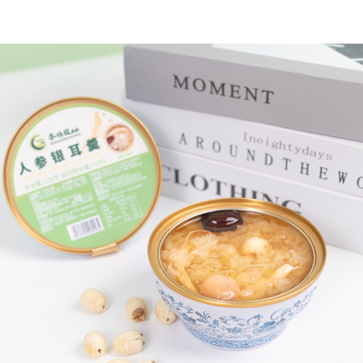 Bom preço Sem aditivos artificiais Fungo da neve do ginseng Capacidade da linha de produção de sopa cozida lentamente 1,5 milhão de tigelas Sopa tradicional adequada para pedidos em grandes quantidades on-line